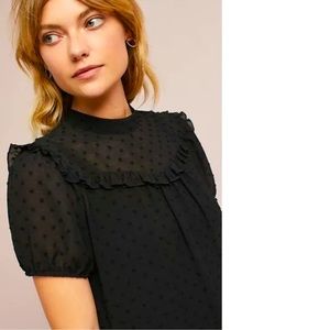 EUC Anthropologie Ro & De Elissa Texture, Black XS